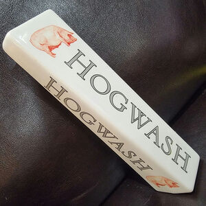 Hogwash Wine Tap Handle Pull Winery Ceramic Pig Bar Vineyard Rose Napa Amulet